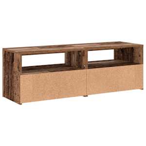 TV stolek s LED old wood 120 x 35 x 40 cm kompozitní dřevo - obrázek 9