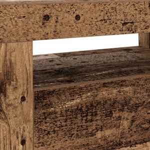 TV stolek s LED old wood 120 x 35 x 40 cm kompozitní dřevo - obrázek 11