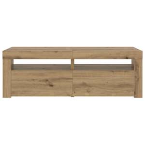 TV stolek s LED dub artisan 120 x 35 x 40 cm kompozitní dřevo - obrázek 6