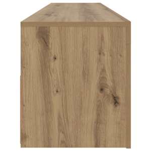 TV stolek s LED dub artisan 120 x 35 x 40 cm kompozitní dřevo - obrázek 8