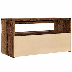 TV stolek s LED old wood 75 x 35 x 40 cm kompozitní dřevo - obrázek 8