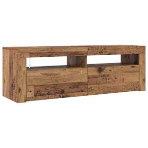 TV stolek s LED old wood 120 x 35 x 40 cm kompozitní dřevo - obrázek 7