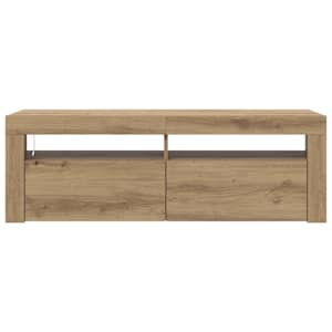 TV stolek s LED dub artisan 120 x 35 x 40 cm kompozitní dřevo - obrázek 6