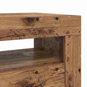 TV stolek s LED old wood 90 x 35 x 40 cm kompozitní dřevo - obrázek 11