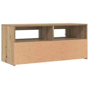 TV stolek s LED dub artisan 90 x 35 x 40 cm kompozitní dřevo - obrázek 8