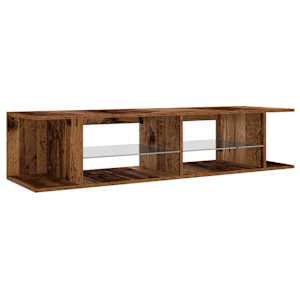 TV stolek s LED old wood 135 x 39 x 30 cm kompozitní dřevo - obrázek 9