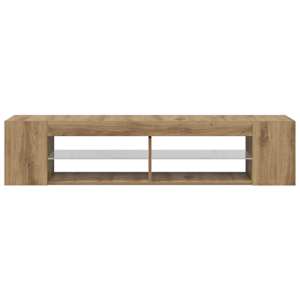 TV stolek s LED dub artisan 135 x 39 x 30 cm kompozitní dřevo - obrázek 7