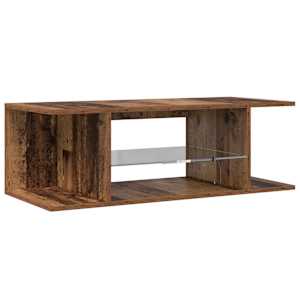 TV stolek s LED old wood 90 x 39 x 30 cm kompozitní dřevo - obrázek 9
