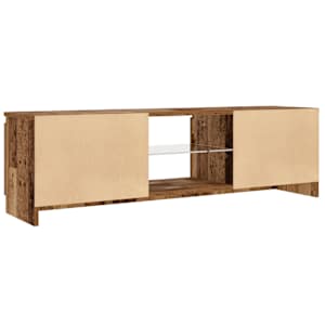 TV stolek s LED old wood 120 x 30 x 36 cm kompozitní dřevo - obrázek 9