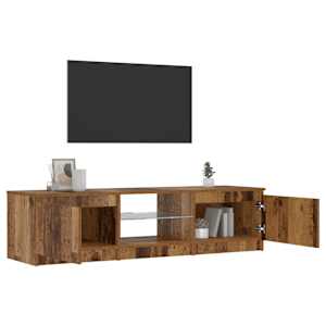 TV stolek s LED old wood 140 x 40 x 36 cm kompozitní dřevo - obrázek 5