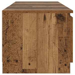 TV stolek s LED old wood 140 x 40 x 36 cm kompozitní dřevo - obrázek 8