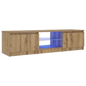 TV stolek s LED dub artisan 140 x 40 x 36 cm kompozitní dřevo - obrázek 4