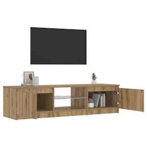 TV stolek s LED dub artisan 140 x 40 x 36 cm kompozitní dřevo - obrázek 5