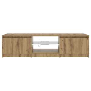 TV stolek s LED dub artisan 140 x 40 x 36 cm kompozitní dřevo - obrázek 6