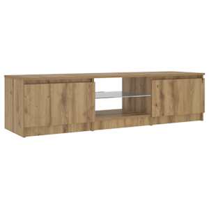 TV stolek s LED dub artisan 140 x 40 x 36 cm kompozitní dřevo - obrázek 7