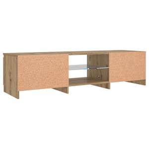 TV stolek s LED dub artisan 140 x 40 x 36 cm kompozitní dřevo - obrázek 9