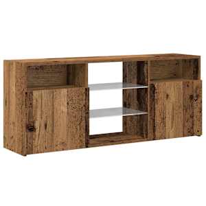 TV stolek s LED old wood 120 x 30 x 50 cm kompozitní dřevo - obrázek 6