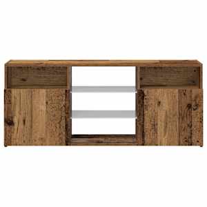 TV stolek s LED old wood 120 x 30 x 50 cm kompozitní dřevo - obrázek 7