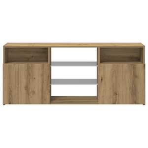 TV stolek s LED dub artisan 120 x 30 x 50 cm kompozitní dřevo - obrázek 7