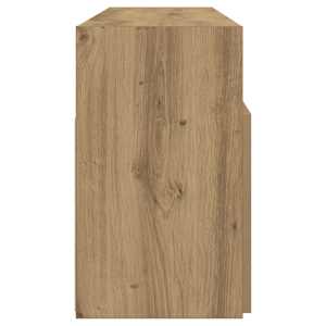 TV stolek s LED dub artisan 120 x 30 x 50 cm kompozitní dřevo - obrázek 8