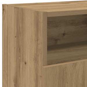 TV stolek s LED dub artisan 120 x 30 x 50 cm kompozitní dřevo - obrázek 11