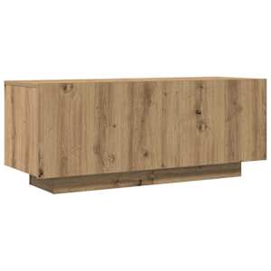 TV stolek dub artisan 100 x 35 x 40 cm kompozitní dřevo - obrázek 2