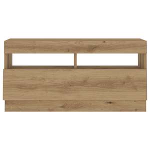 TV skříňka s LED dub artisan 80 x 35 x 40 cm kompozitní dřevo - obrázek 6