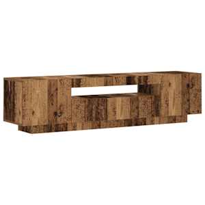 TV stolek s LED old wood 160 x 35 x 40 cm kompozitní dřevo - obrázek 6