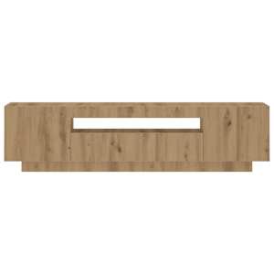 TV stolek s LED dub artisan 160 x 35 x 40 cm kompozitní dřevo - obrázek 7