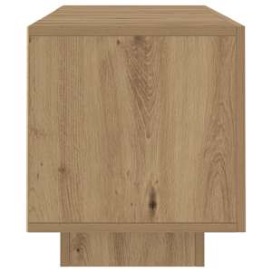 TV stolek s LED dub artisan 160 x 35 x 40 cm kompozitní dřevo - obrázek 8