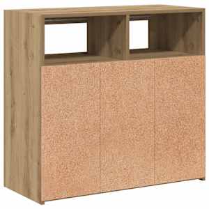 Příborník s LED dub artisan 80 x 35 x 75 cm kompozitní dřevo - obrázek 9