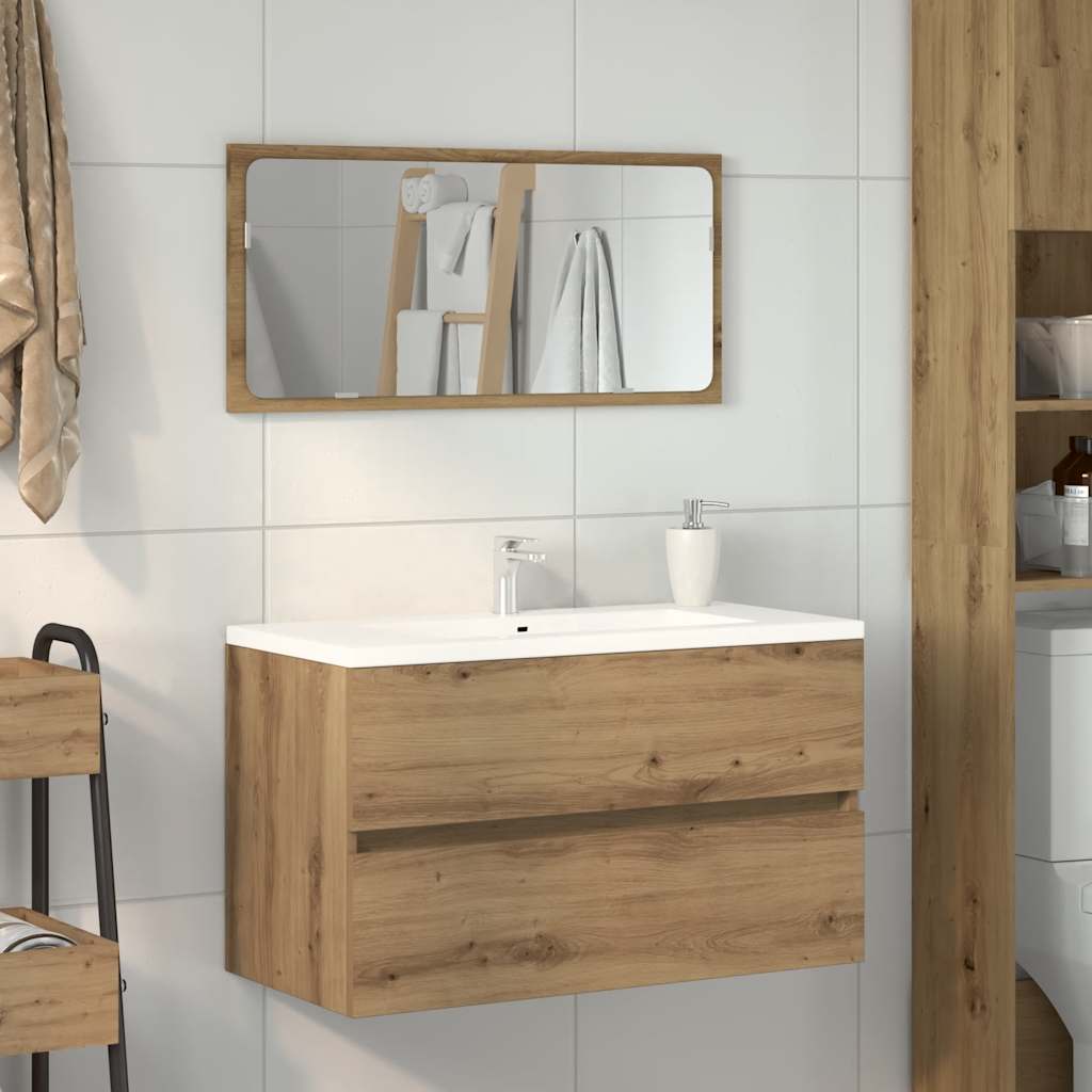 Thumbnail - vidaXL Badschrank mit Spiegel Artisan-Eiche Holzwerkstoff