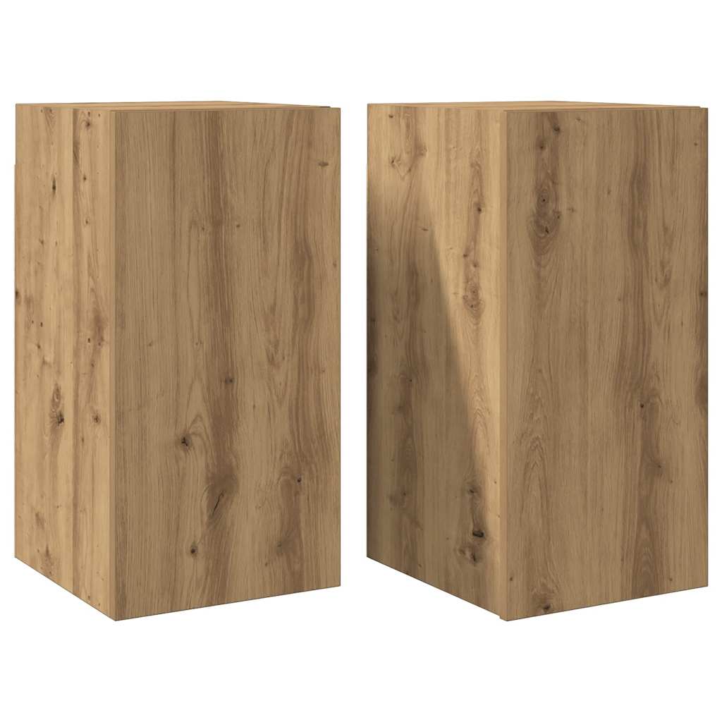 vidaXL TV skříňky 2 ks dub artisan 30,5 x 30 x 60 cm kompozitní dřevo