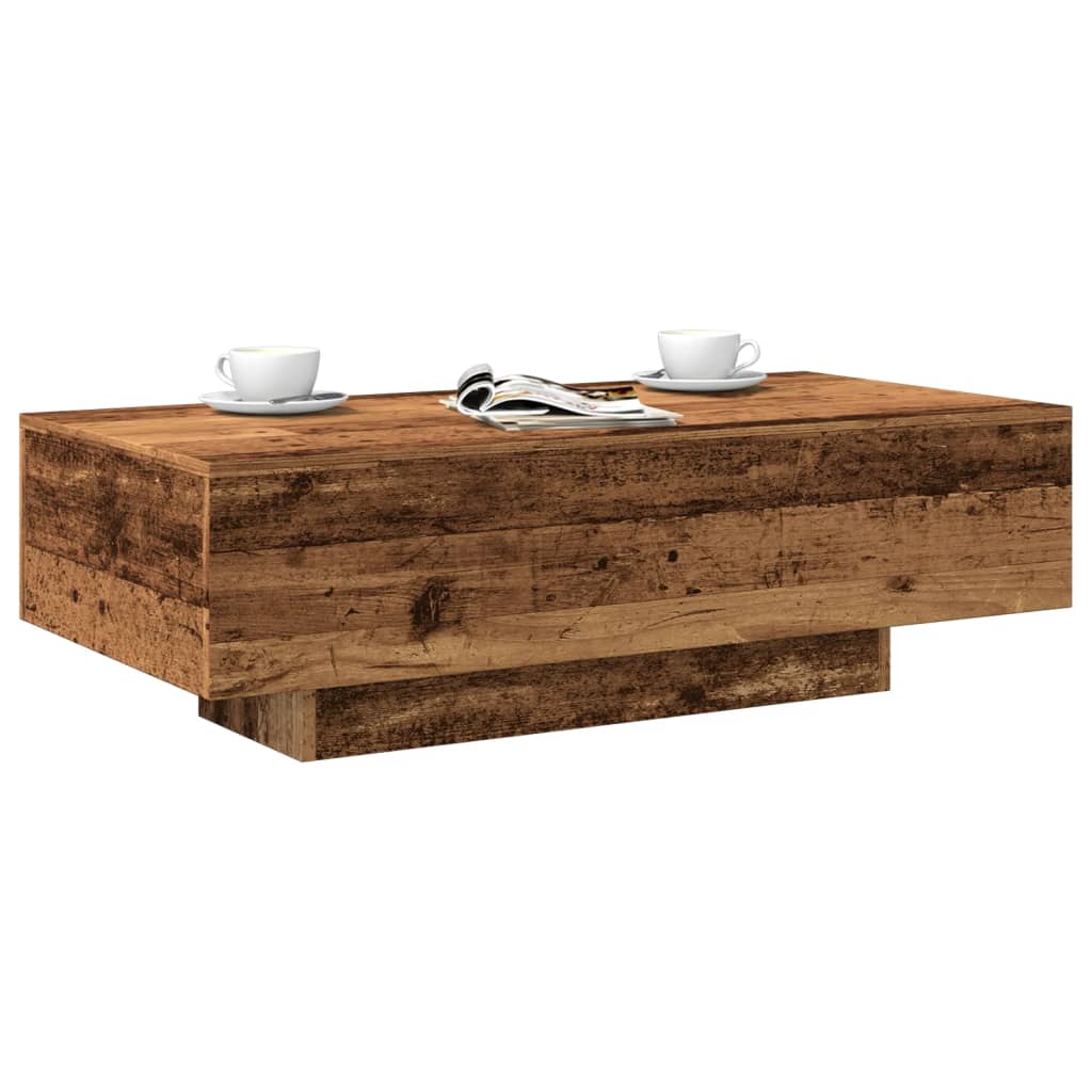 vidaXL Măsuță de cafea, lemn vechi, 100x49,5x31 cm, lemn prelucrat