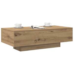 Konferenční stolek dub artisan 100x49,5x31 cm kompozitní dřevo - obrázek 3