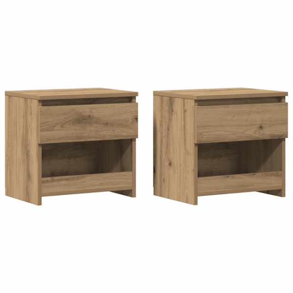 vidaXL &ouml;&ouml;kapid 2 tk Artisan Oak 40x30x39 cm Engineered Wood