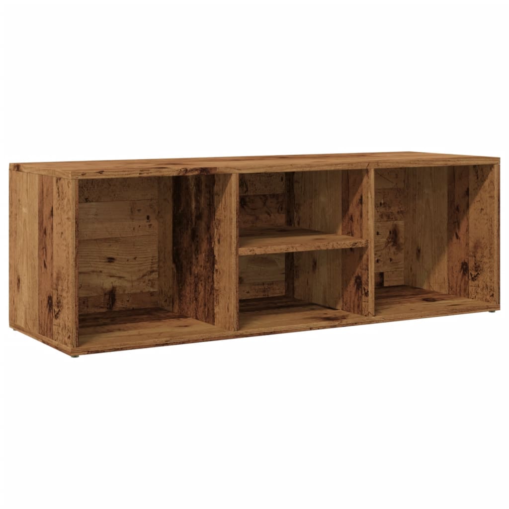 vidaXL Botníková lavice old wood 105 x 35 x 35 cm kompozitní dřevo