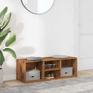Botníková lavice old wood 105 x 35 x 35 cm kompozitní dřevo - obrázek 3