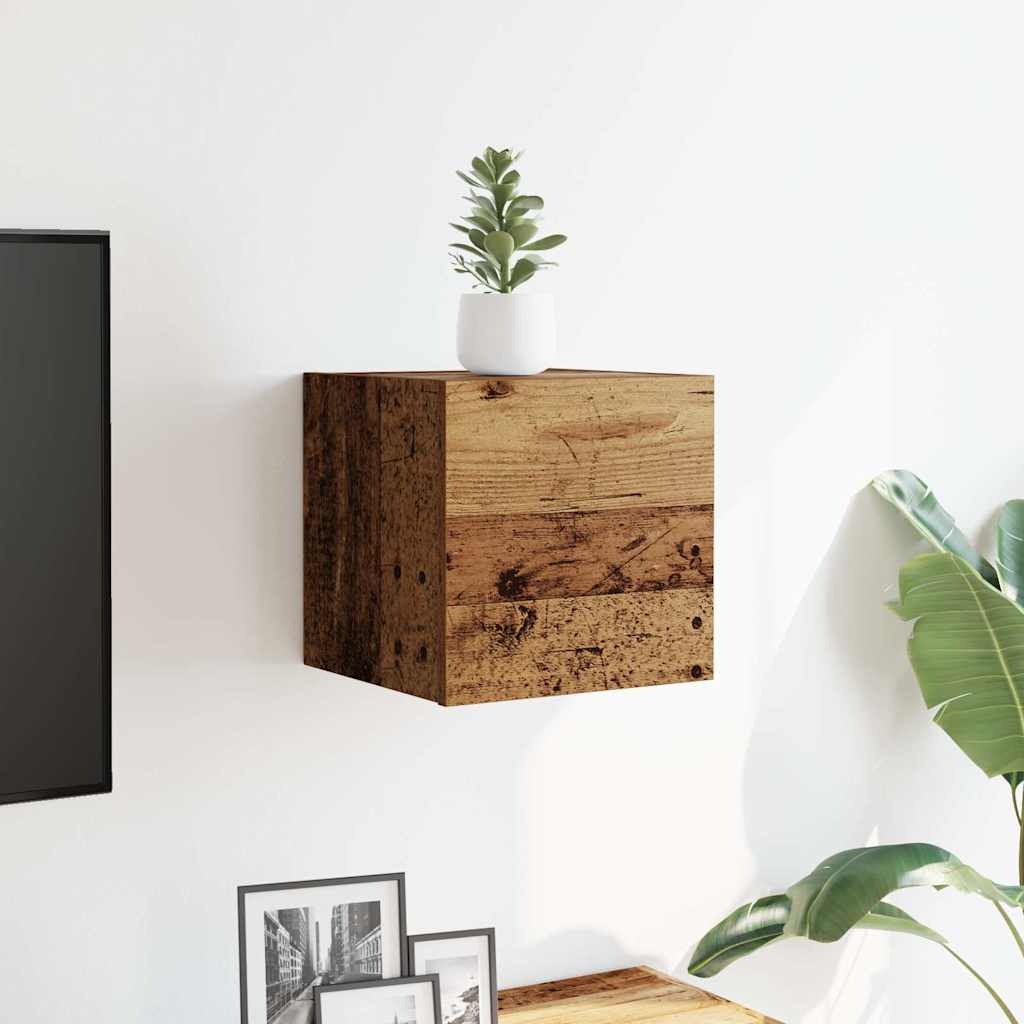Thumbnail - vidaXL TV-Wandschrank Altholz-Optik 30,5x30x30 cm