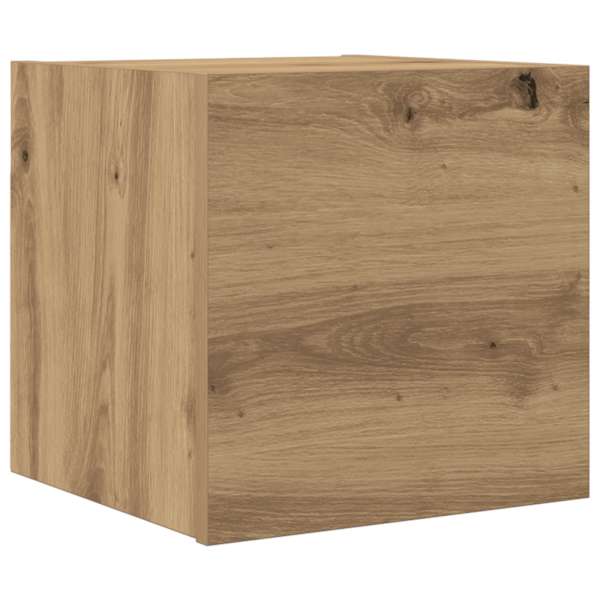 vidaXL seinale paigaldatav telerikapp Artisan tamm 30,5x30x30 cm