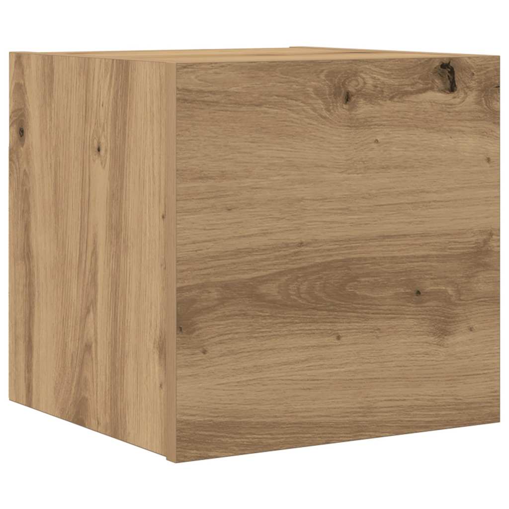 E-shop vidaXL Nástenná TV skrinka dub artisan 30,5x30x30 cm
