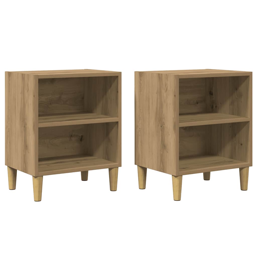 vidaXL Noční stolky 2 ks dub artisan 40 x 30 x 50 cm kompozitní dřevo