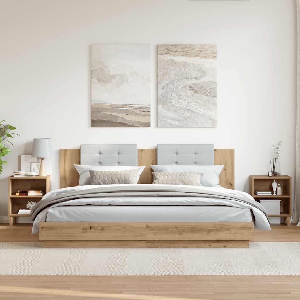 Thumbnail - vidaXL Nachttische 2 Stk. Artisan-Eiche 40x30x50 cm Holzwerkstoff