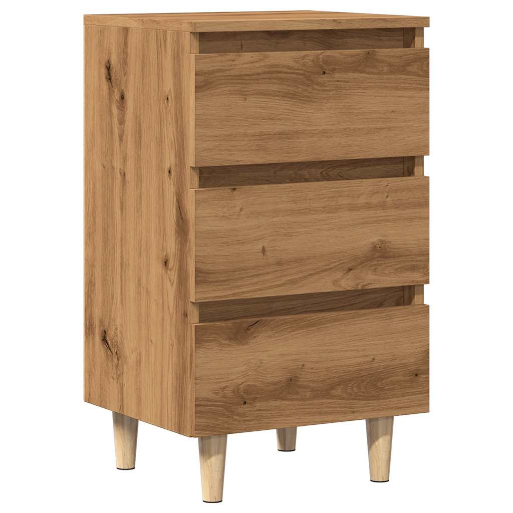 vidaXL Noční stolek dub artisan 40 x 35 x 69 cm kompozitní dřevo
