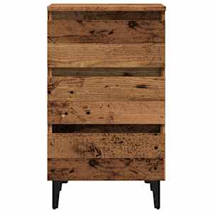 Noční stolek s kovovými nohami old wood 40 x 35 x 69 cm - obrázek 4