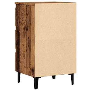 Noční stolek s kovovými nohami old wood 40 x 35 x 69 cm - obrázek 7