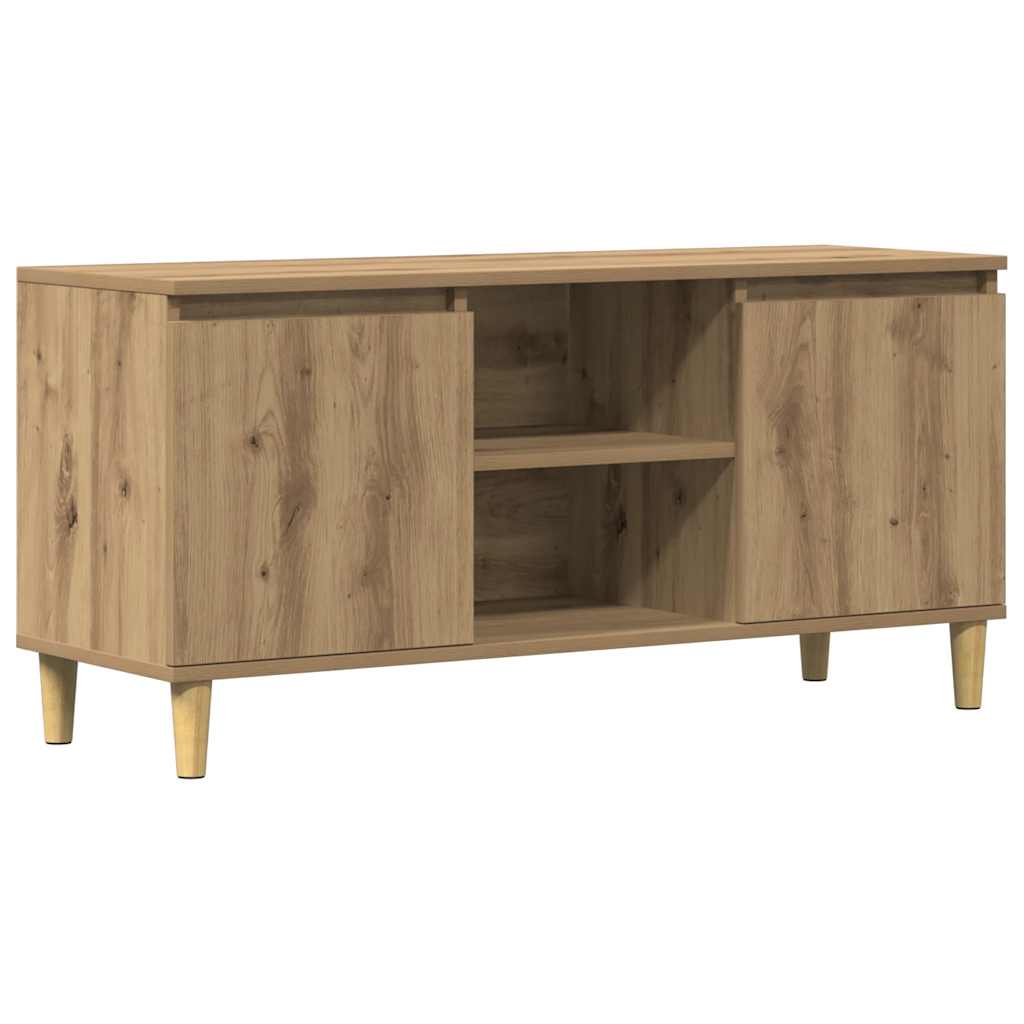 vidaXL TV skříňka dub artisan 102 x 35 x 50 cm kompozitní dřevo