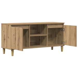 TV skříňka dub artisan 102 x 35 x 50 cm kompozitní dřevo - obrázek 7