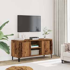 TV skříňka old wood 102 x 35 x 50 cm kompozitní dřevo - obrázek 3