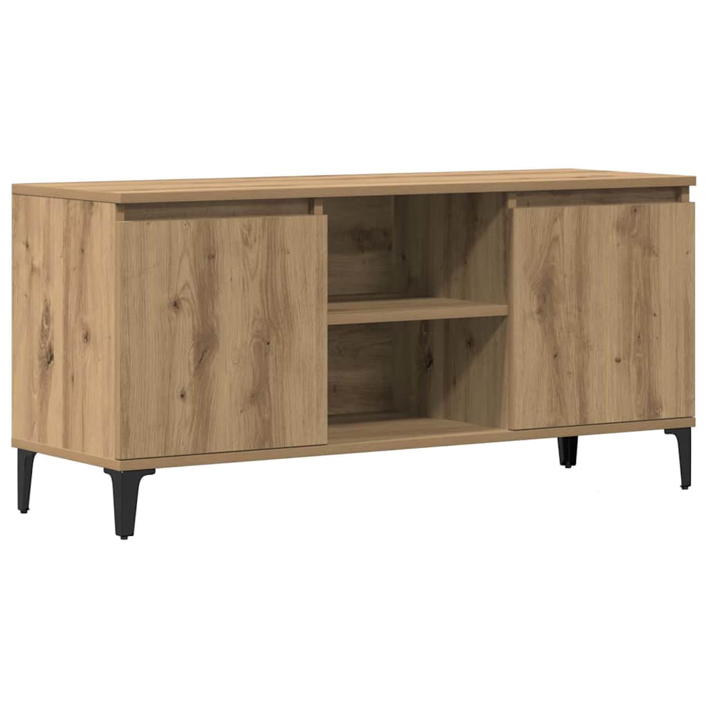 E-shop vidaXL TV skrinka dub artisan 102x35x50 cm spracované drevo